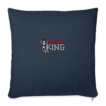 Halloween Dancing King Skeleton Dance Gift Idea - Sofa pillowcase 17,3'' x 17,3'' (45 x 45 cm) - navy - Front