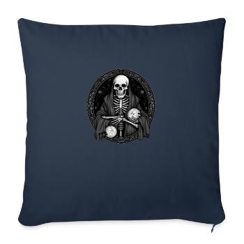 Skeletts Monolog - Sofakissenbezug 45 x 45 cm - Navy - Vorne