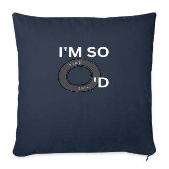 I ́m so tire'd - Sofa pillowcase 17,3'' x 17,3'' (45 x 45 cm) - navy - Front