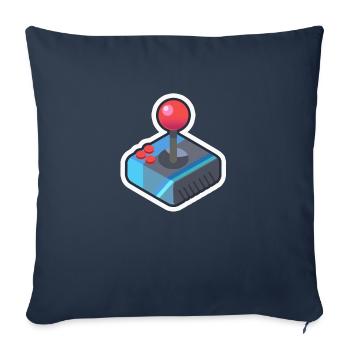 Retro Video Game Controller - Sofa pillowcase 17,3'' x 17,3'' (45 x 45 cm) - navy - Front