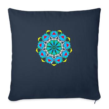 Modèle - Housse de coussin décorative 45 x 45 cm - bleu marine - Devant