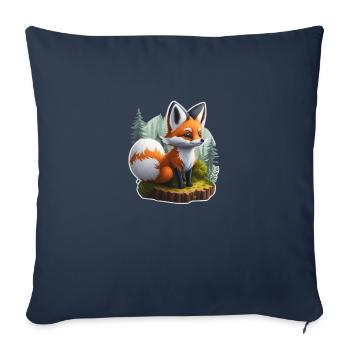 Small tortoiseshell - Sofa pillowcase 17,3'' x 17,3'' (45 x 45 cm) - navy - Front