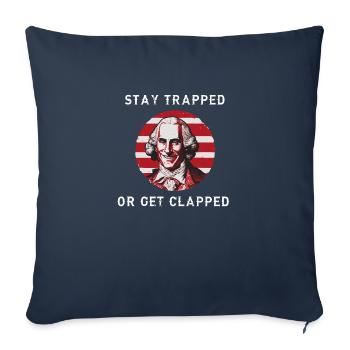 Buckle up | GEORGE GRIDDIN - Sofa pillowcase 17,3'' x 17,3'' (45 x 45 cm) - navy - Front