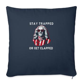 Buckle up | GEORGE GRIDDIN - Sofa pillowcase 17,3'' x 17,3'' (45 x 45 cm) - navy - Front