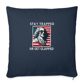 Buckle up | GEORGE GRIDDIN - Sofa pillowcase 17,3'' x 17,3'' (45 x 45 cm) - navy - Front