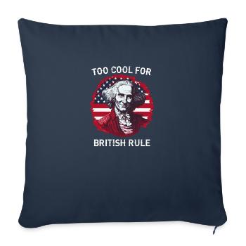 TROP COOL POUR LA DOMINATION BRITANNIQUE | GEORGE Washington - Housse de coussin décorative 45 x 45 cm - bleu marine - Devant
