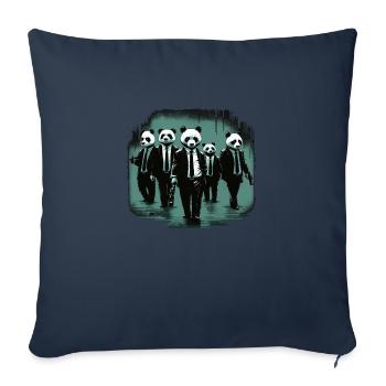 Réservoir Pandas - Housse de coussin décorative 45 x 45 cm - bleu marine - Devant