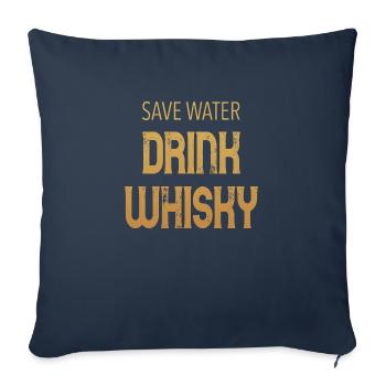 WHISKY - Sofakissenbezug 45 x 45 cm - Navy - Vorne