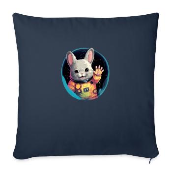 StarChilla | Chinchilla pour garçons filles femmes - Housse de coussin décorative 45 x 45 cm - bleu marine - Devant