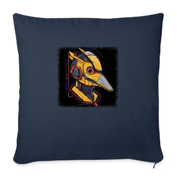 Sayings skateboard Scary Statement Happy Quote - Sofa pillowcase 17,3'' x 17,3'' (45 x 45 cm) - navy - Front