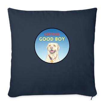 Zertifizierter Good Boy Belohnung Goldie - Sofakissenbezug 45 x 45 cm - Navy - Vorne