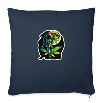 L'astronaute intérieur - Housse de coussin décorative 45 x 45 cm - bleu marine - Devant