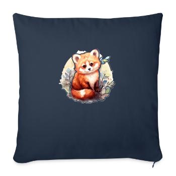 Roter Panda - Sofakissenbezug 45 x 45 cm - Navy - Vorne