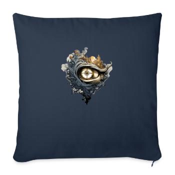 Du beobachtest wachsam - Sofakissenbezug 45 x 45 cm - Navy - Vorne