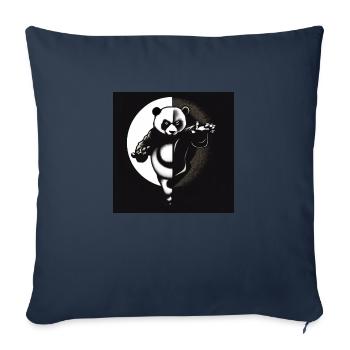 Kung Fu Ying Yang Panda - Sofa pillowcase 17,3'' x 17,3'' (45 x 45 cm) - navy - Front
