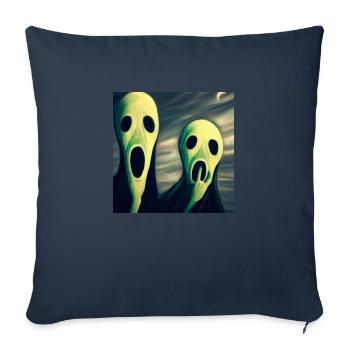 Screaming Aliens - Sofa pillowcase 17,3'' x 17,3'' (45 x 45 cm) - navy - Front