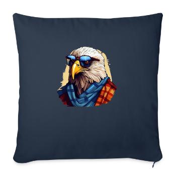 Streetwear Bald Eagle | Eagle lovers - Sofa pillowcase 17,3'' x 17,3'' (45 x 45 cm) - navy - Front