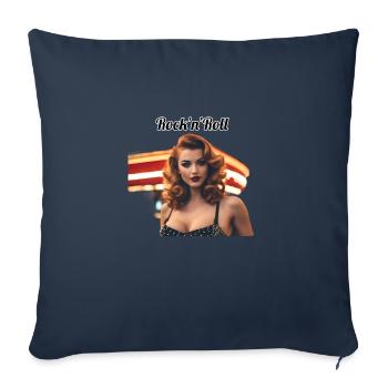 Pinup - Sofa pillowcase 17,3'' x 17,3'' (45 x 45 cm) - navy - Front
