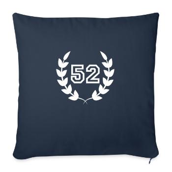 52nd birthday-gift idea 52 years - Sofa pillowcase 17,3'' x 17,3'' (45 x 45 cm) - navy - Front
