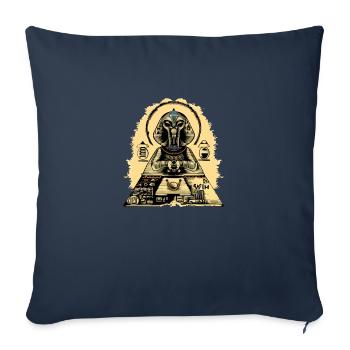 Sphinx Alien No. 2 - Sofa pillowcase 17,3'' x 17,3'' (45 x 45 cm) - navy - Front
