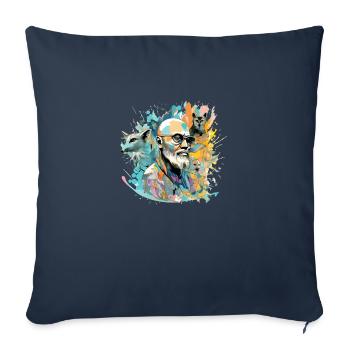Jack der Meister der Tiere - Sofakissenbezug 45 x 45 cm - Navy - Vorne