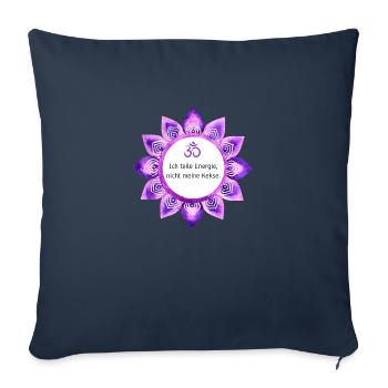 Ich teile Energie, nicht meine Kekse. - Sofakissenbezug 45 x 45 cm - Navy - Vorne