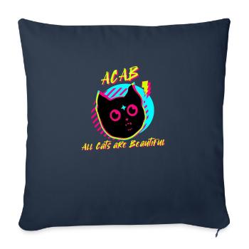 All Cats are Beautiful - Sofakissenbezug 45 x 45 cm - Navy - Vorne