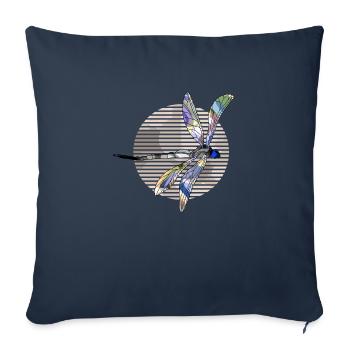 Dragonfly - Sofa pillowcase 17,3'' x 17,3'' (45 x 45 cm) - navy - Front