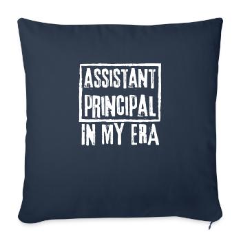 Assistant Principal In My Era - Housse de coussin décorative 45 x 45 cm - bleu marine - Devant