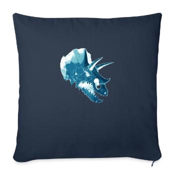 Dinosaurier-Kopf - Sofakissenbezug 45 x 45 cm - Navy - Vorne