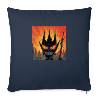 Powerpuff Ringlord - Sofa pillowcase 17,3'' x 17,3'' (45 x 45 cm) - navy - Front