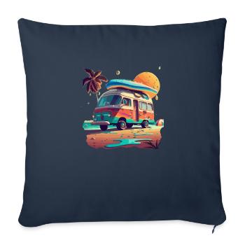 WOHNMOBIL - Sofakissenbezug 45 x 45 cm - Navy - Vorne