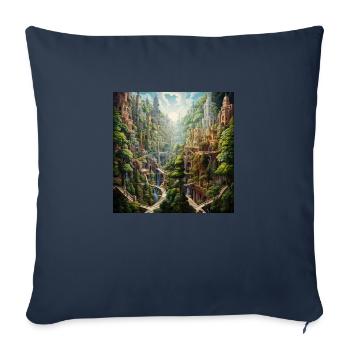 Babylon Valley - Sofa pillowcase 17,3'' x 17,3'' (45 x 45 cm) - navy - Front