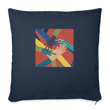 Equality - Sofakissenbezug 45 x 45 cm - Navy - Vorne