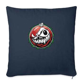 Christmas Ornament / Christmas Tree /Christmas - Sofa pillowcase 17,3'' x 17,3'' (45 x 45 cm) - navy - Front