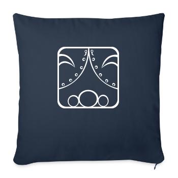 3 Kin Maya Nacht WHT - Sofakissenbezug 45 x 45 cm - Navy - Vorne