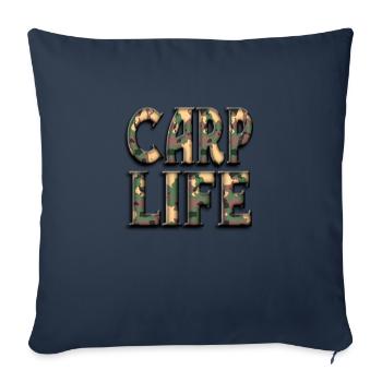 CARP LIFE - Sofa pillowcase 17,3'' x 17,3'' (45 x 45 cm) - navy - Front