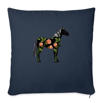 Pferd - Sofakissenbezug 45 x 45 cm - Navy - Vorne