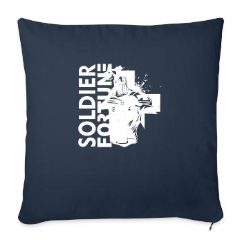 Soldat, Fortune, Militaire, Armée, Guerre, Cool, Marine, Combat - Housse de coussin décorative 45 x 45 cm - bleu marine - Devant