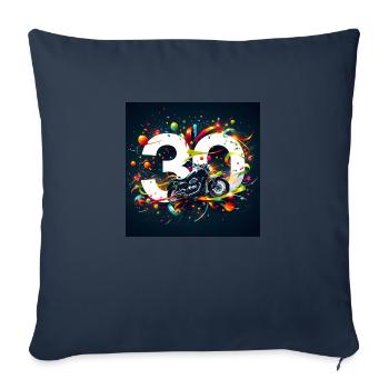 30th Anniversary Motorcycle Designs: Speed & Style - Sofa pillowcase 17,3'' x 17,3'' (45 x 45 cm) - navy - Front