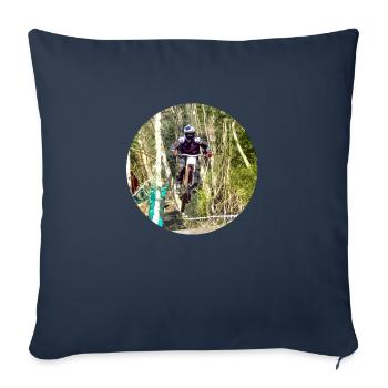 MTB MTB Downhill - Sofa pillowcase 17,3'' x 17,3'' (45 x 45 cm) - navy - Front