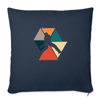 Vintage Retro Cricket - Cricket Gift Idea - Sofa pillowcase 17,3'' x 17,3'' (45 x 45 cm) - navy - Front