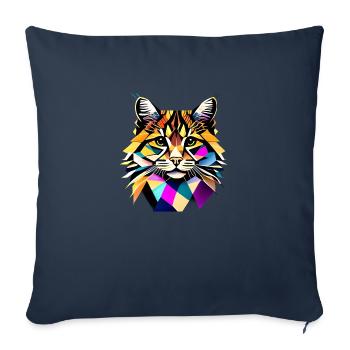 Maine Coon Cat Kitten Cat Owner Male Cat - Sofa pillowcase 17,3'' x 17,3'' (45 x 45 cm) - navy - Front