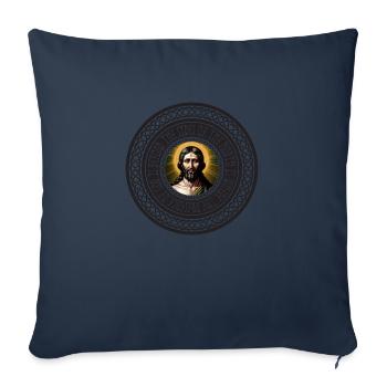 GOD / NORTH - Sofa pillowcase 17,3'' x 17,3'' (45 x 45 cm) - navy - Front