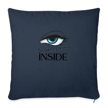 Sarkasmus inside - Sofakissenbezug 45 x 45 cm - Navy - Vorne