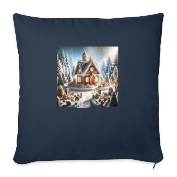 Weihnachtliche Leckereien - Weihnachtsgeschenkidee - Sofakissenbezug 45 x 45 cm - Navy - Vorne