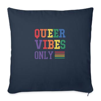 Queer vibes only - Sofakissenbezug 45 x 45 cm - Navy - Vorne