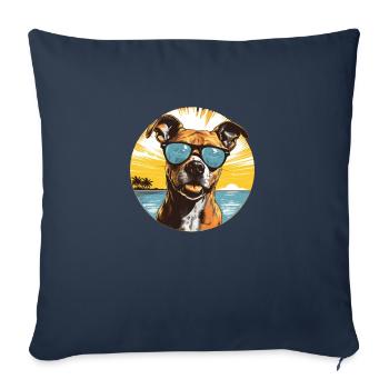 Staffordshire américain - Housse de coussin décorative 45 x 45 cm - bleu marine - Devant