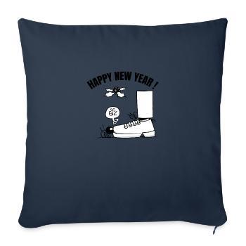 Beth die Spinne - Der Kuss unter dem Mistelzweig (+text) - Sofakissenbezug 45 x 45 cm - Navy - Vorne