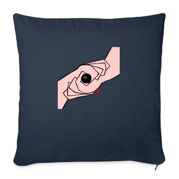 La chance de la boule noire - Housse de coussin décorative 45 x 45 cm - bleu marine - Devant